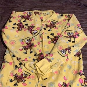 Super soft and fun spongebob winter onesie